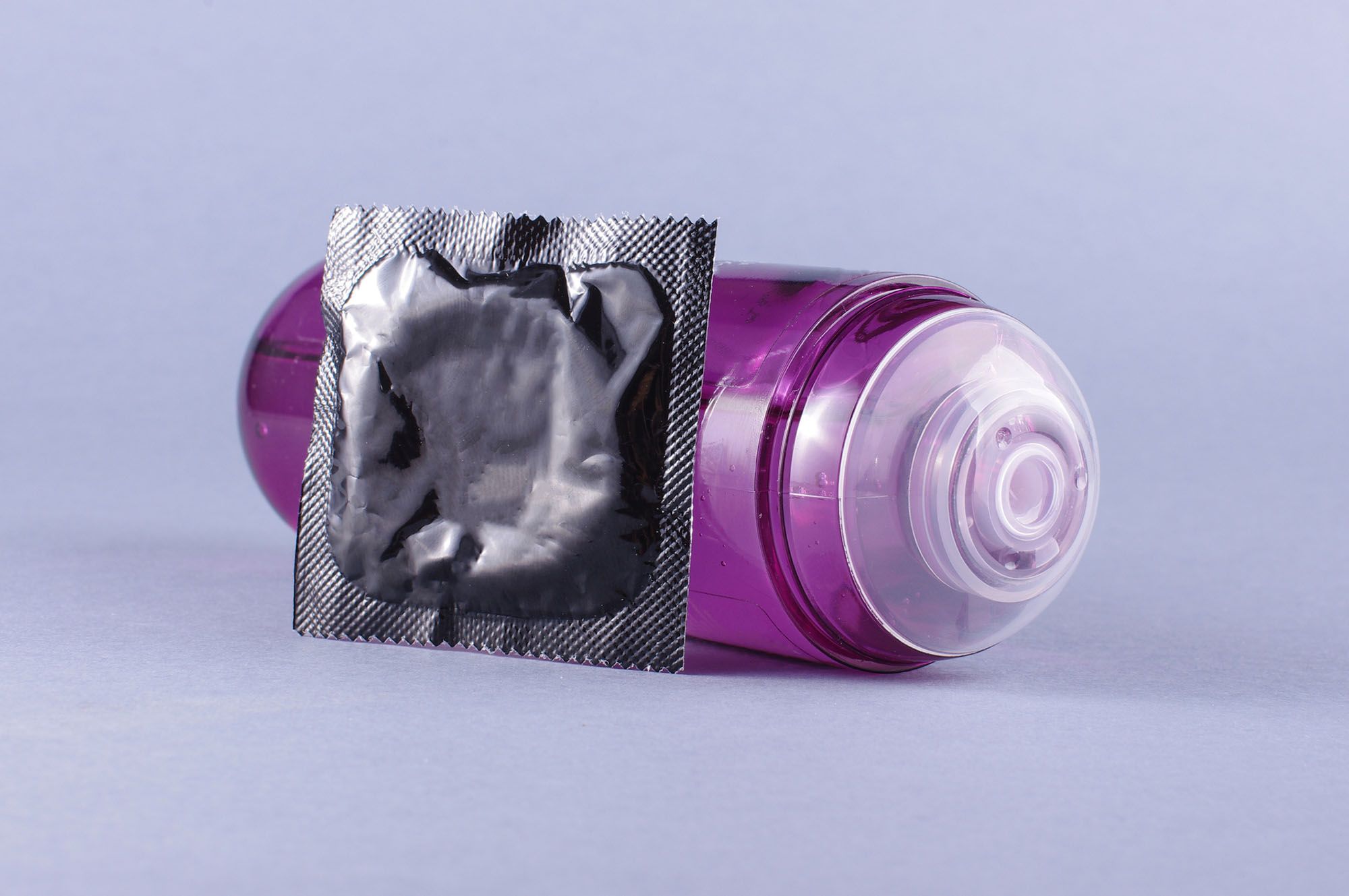 Gleitgel und Kondom