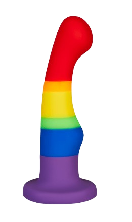 Dildo von Blush Novelties in Regenbogenfarben
