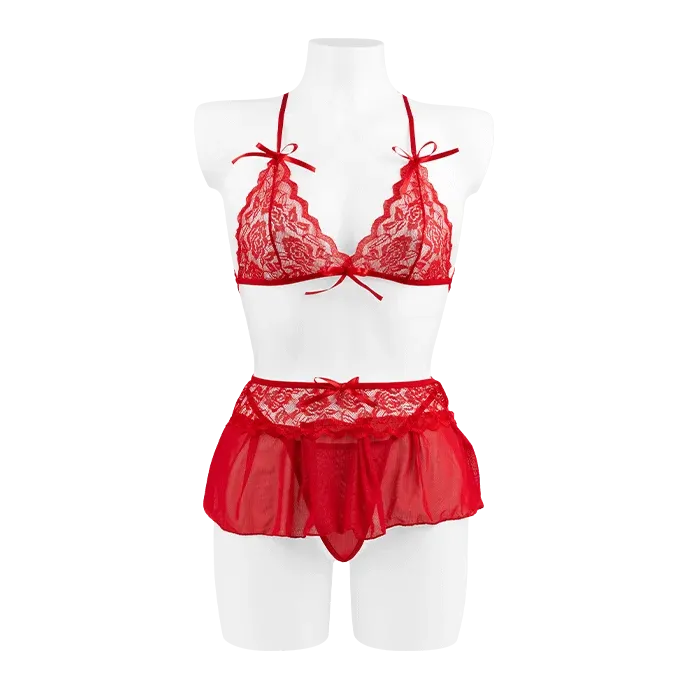 Rotes Dessous-Set von EIS