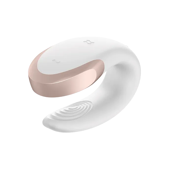 der Satisfyer double love connect mit App Funktion in weiß