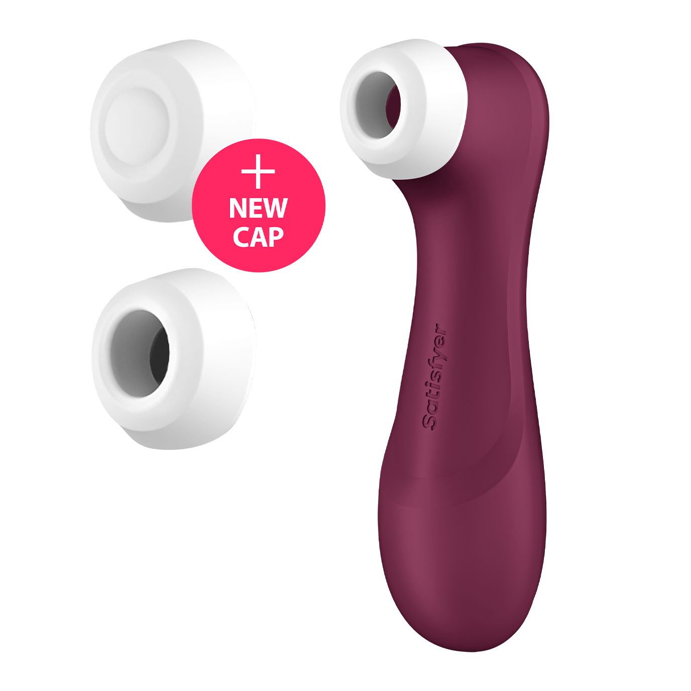 Bordeaux-farbener Satisfyer Pro 2 Generation 3 mit Liquid Air Technologie