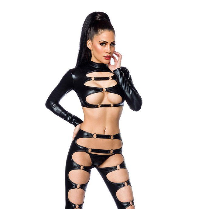 Wetlook Set 3 Teile, schwarz