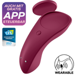 Satisfyer Slipvibrator mit Bluetooth und App "Sexy Secret" bordeaux